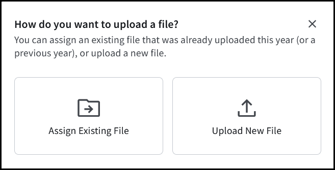 Assign or Upload